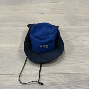 Outdoor Research OR Gore-Tex Blue / Black Sombrero Boonie Bucket Hat Size Small